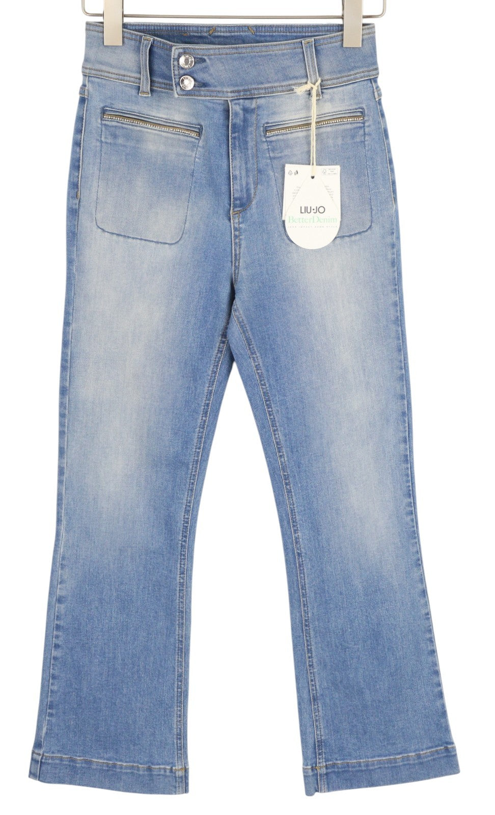 Cropped Bootcut-Jeans