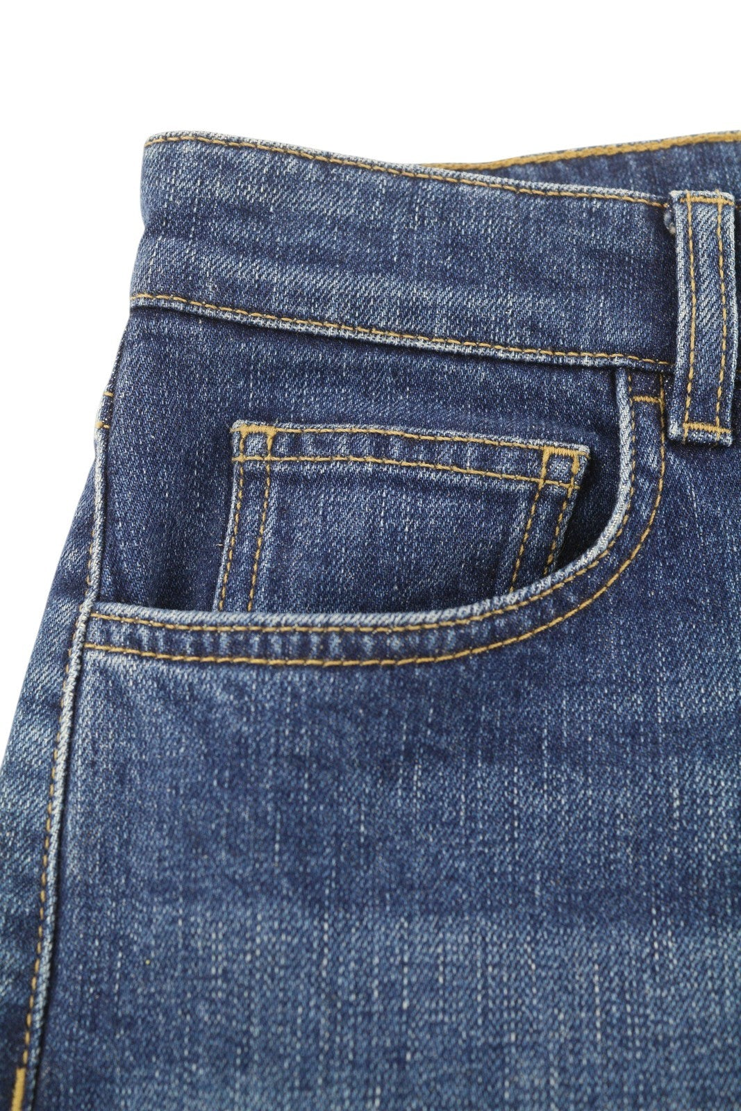 LIU JO Women's Jeans W27 Blue Washed Straight High Waist Zip Fly Logo