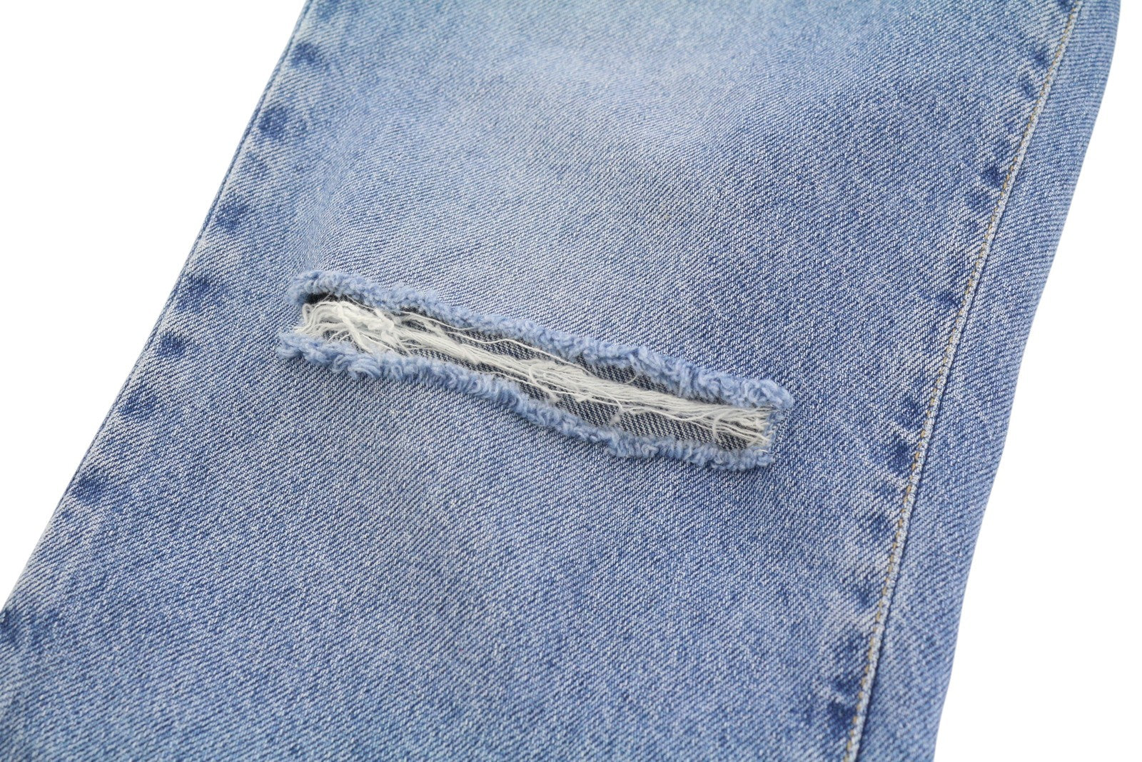 LIU JO Women's Jeans W28 Blue Ripped Distress High Waist Slim Cropped