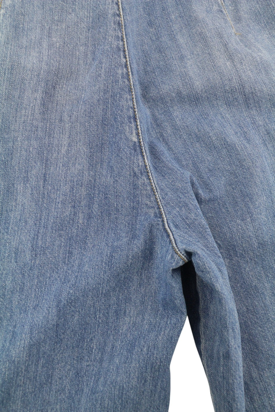 LIU JO Women's Jeans W27 Light Blue Straight Fit Zip Fly High Waist Logo