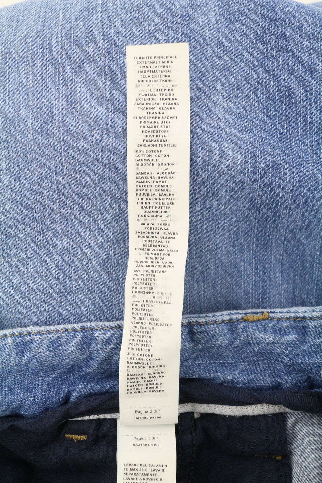 LIU JO Women's Jeans W30 Blue Chino Style High Waist Straight Zip Fly