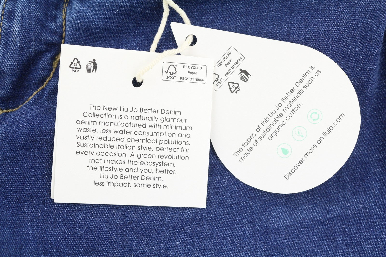 LIU JO Women's Jeans W28 Blue Flared Fit High Waist Zip Fly Logo