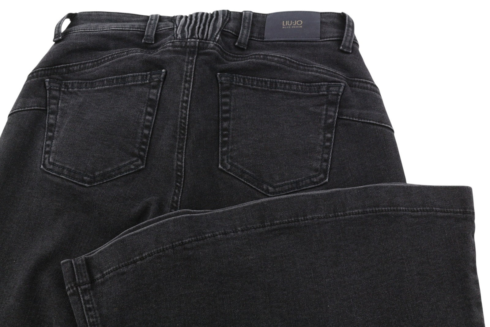 LIU JO Parfait Super Be Women's Jeans W28 Black Bootcut High Waist Zip