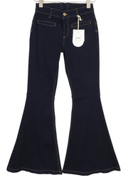 LIU JO Parfait Super Bea Women's Jeans W28 Black Bootcut Zip High Waist