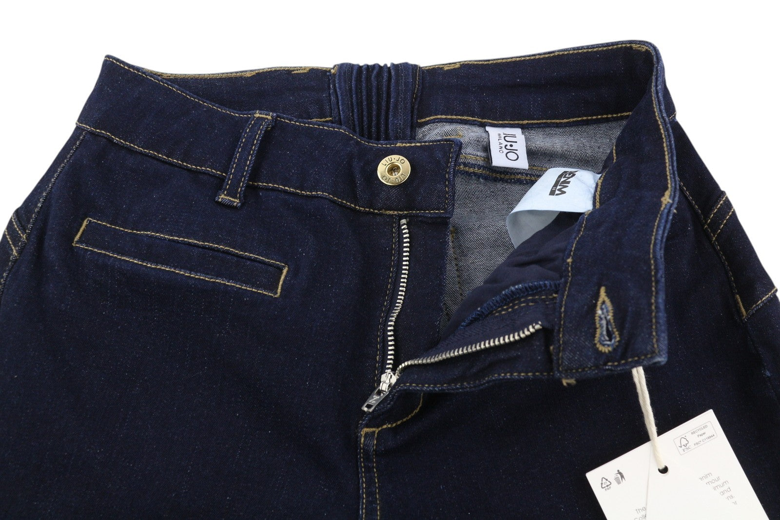 LIU JO Parfait Super Bea Women's Jeans W28 Black Bootcut Zip High Waist