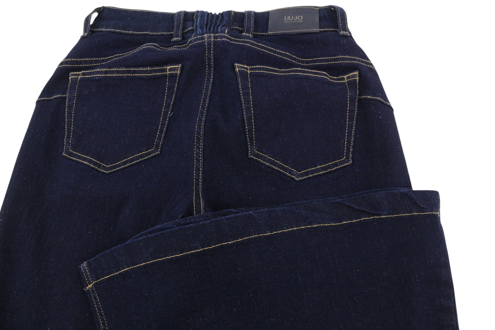 LIU JO Parfait Super Bea Women's Jeans W28 Black Bootcut Zip High Waist