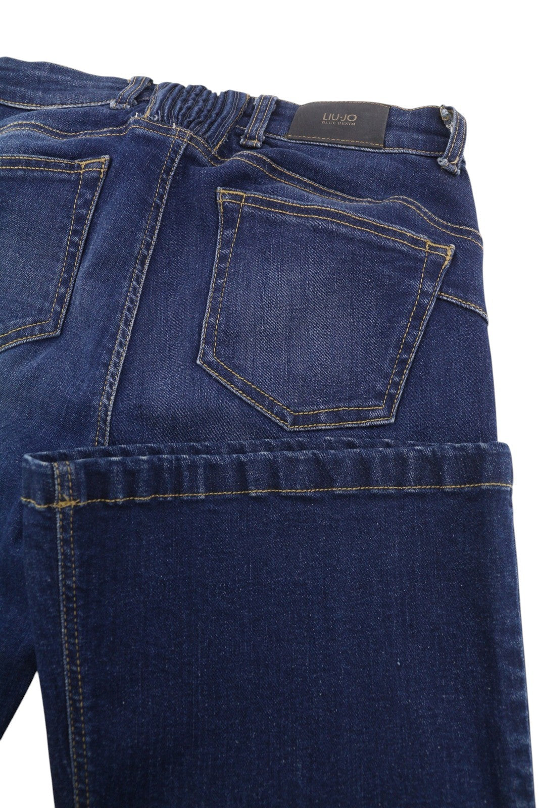 LIU JO Women's Jeans W28 Blue Fade Effect Zip Fly Bootcut Leg Fit