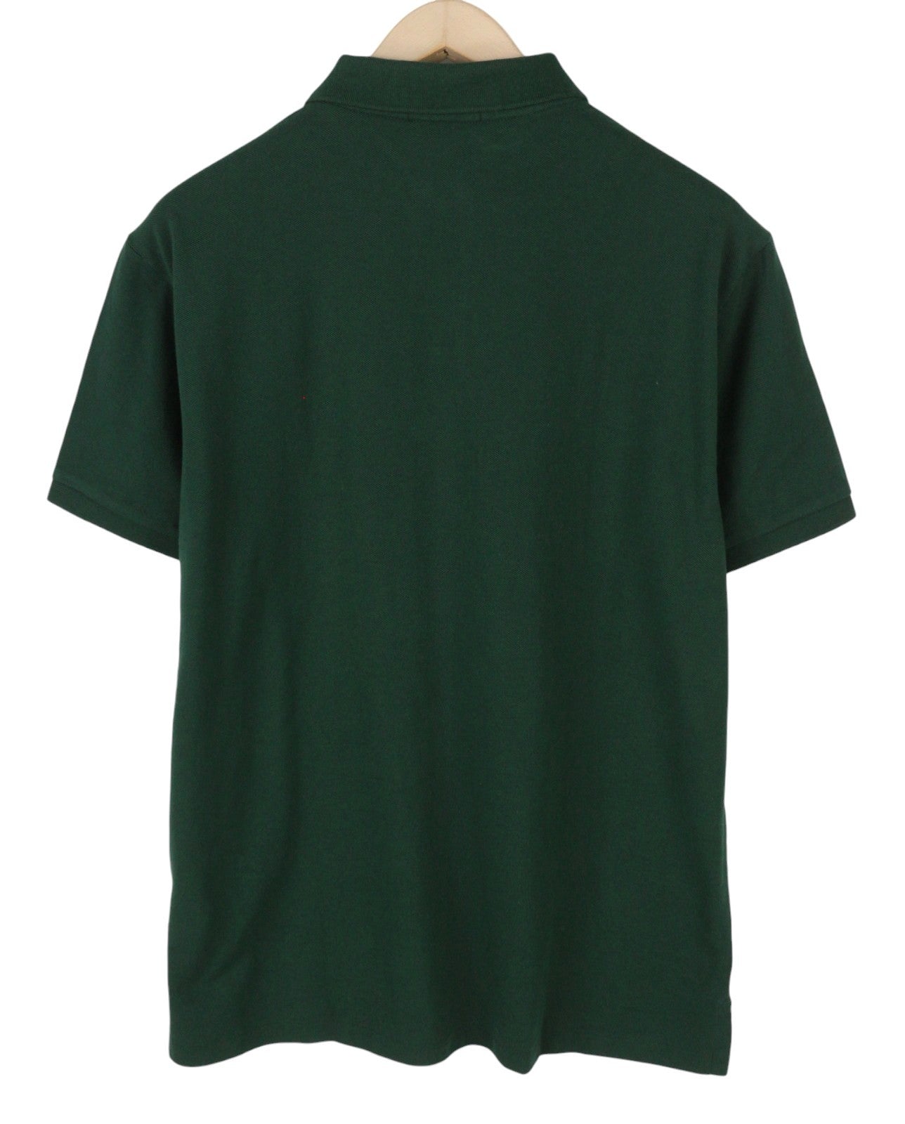 RALPH LAUREN Custom Slim Fit Men Polos L Green Embroidered Logo Short Sleeved