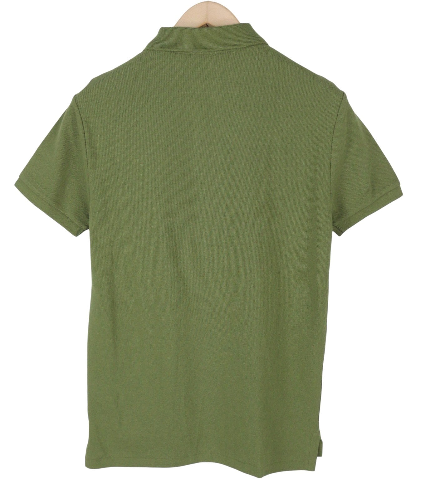 RALPH LAUREN Custom Slim Fit Men Polos 2XL Green Embroidered Logo Short Sleeve