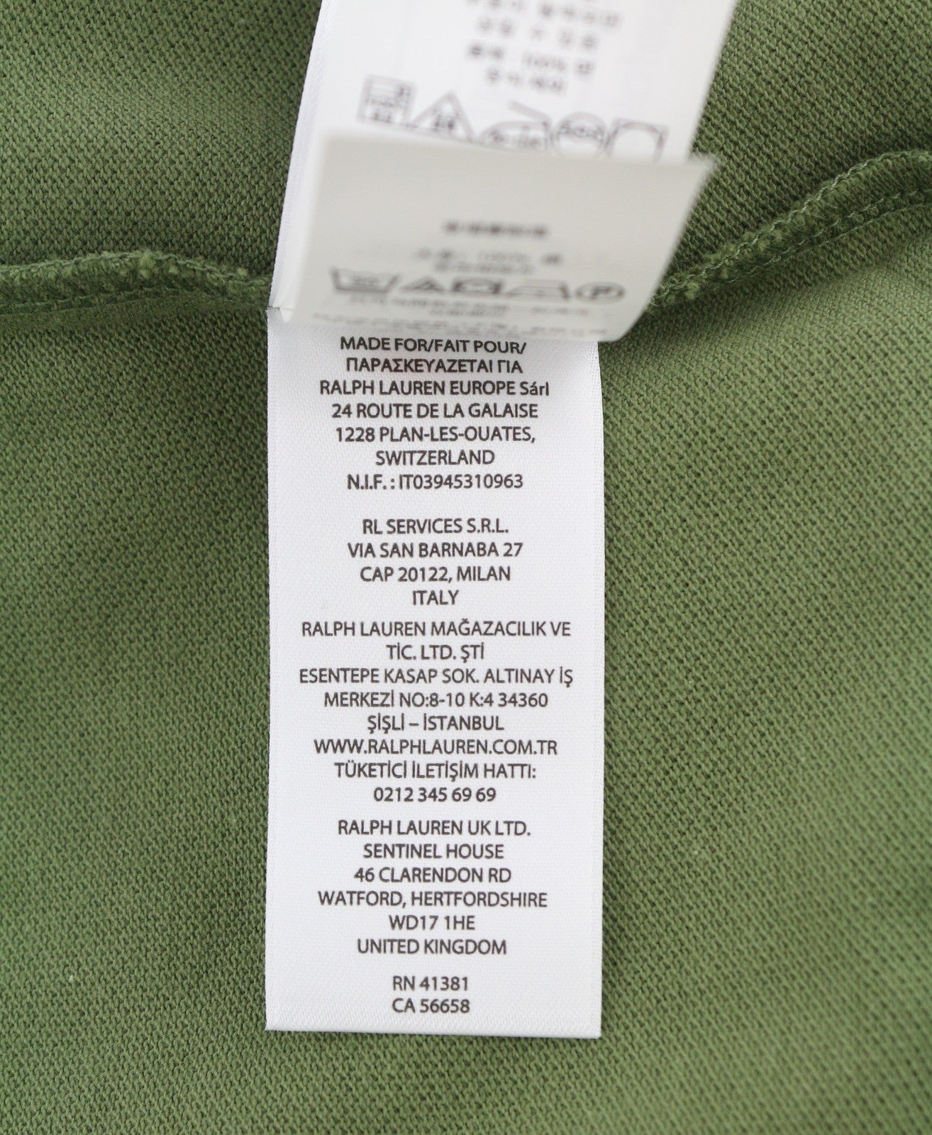 RALPH LAUREN Custom Slim Fit Men Polos 2XL Green Embroidered Logo Short Sleeve