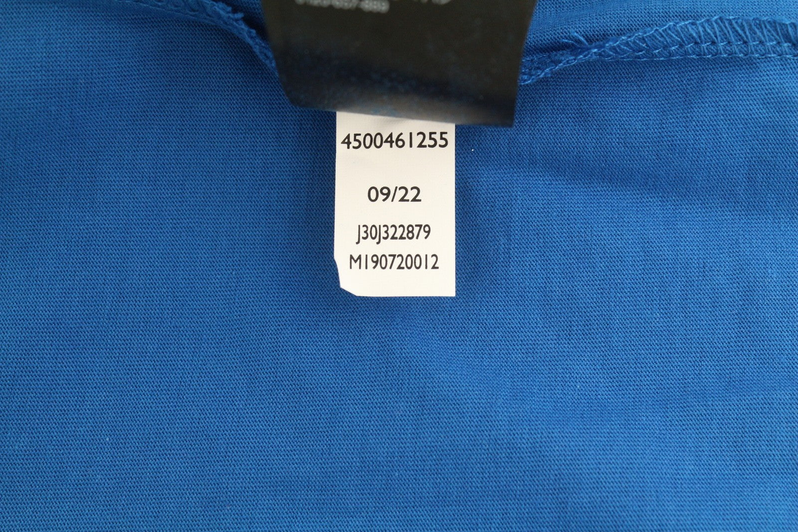 CALVIN KLEIN Men T-Shirt XL Blue Cotton Tricot Front Logo Short Sleeved