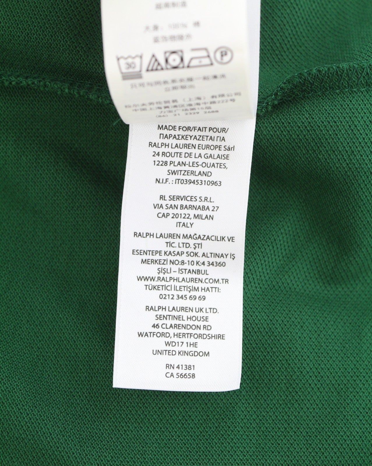 RALPH LAUREN Custom Slim Fit Men Polos L Green Embroidered Logo Short Sleeved