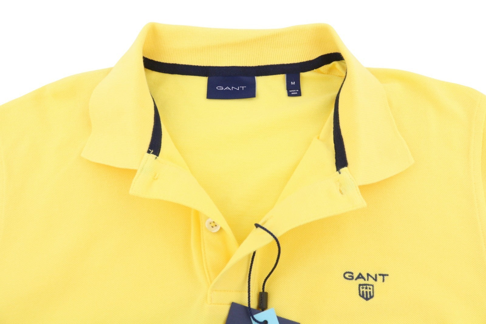 GANT Summer Pique SS Rugger Men T-Shirt M Brimestone Yellow Polo