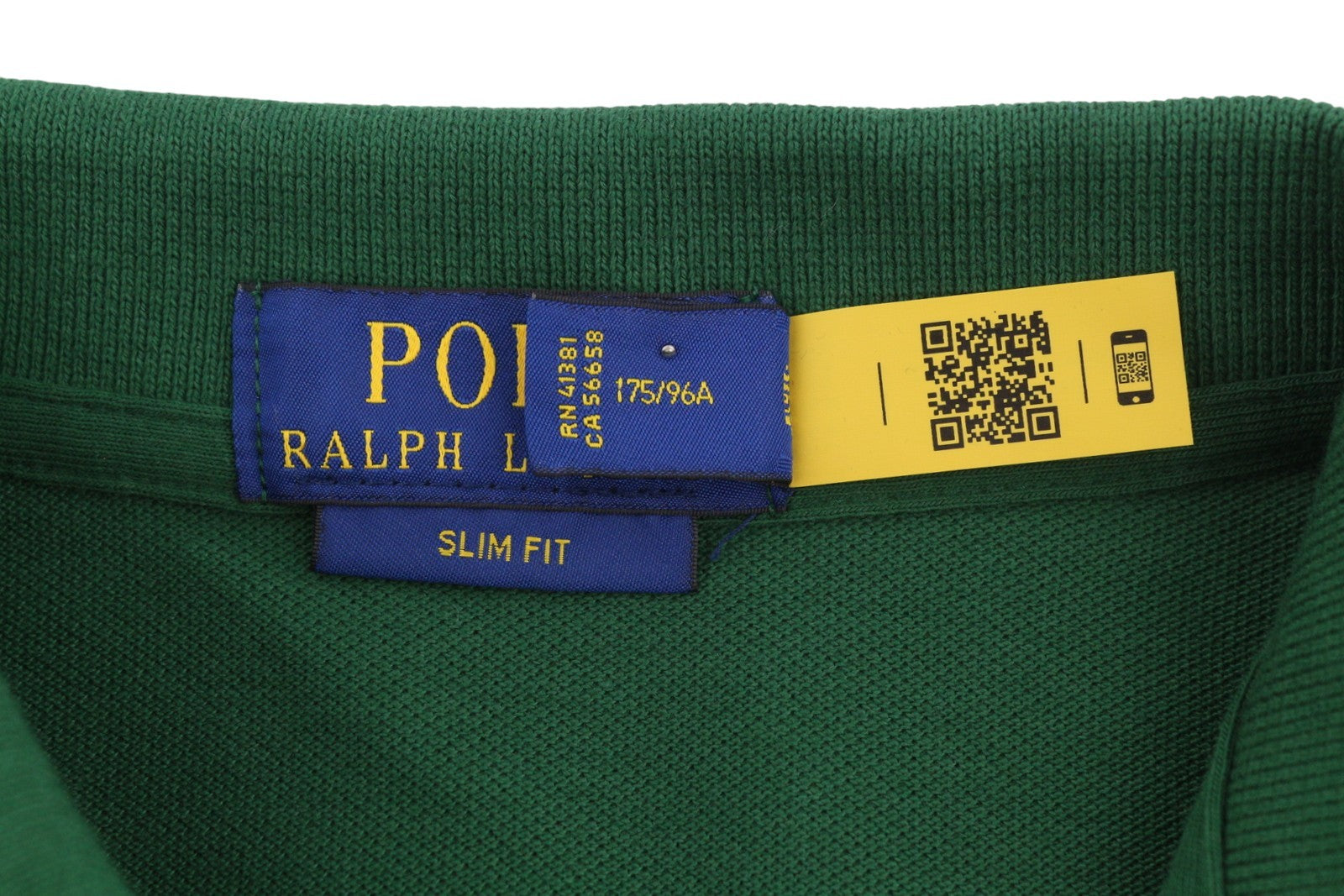 RALPH LAUREN Slim Fit Men Polos M Green Embroidered Logo Cotton Short Sleeved