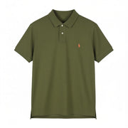 RALPH LAUREN Slim Fit Men Polos XL Dark Green Embroidered Logo Short Sleeve