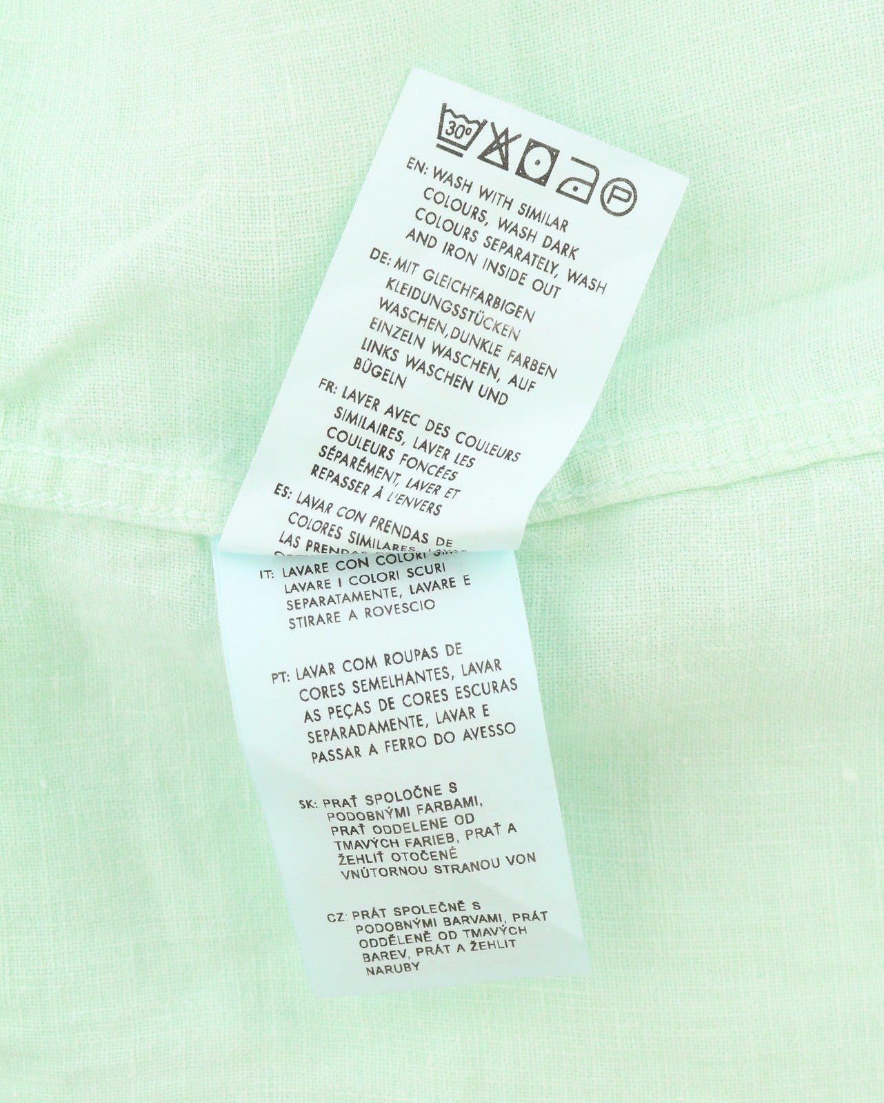 GANT Gmt Dyed Linen Slim Men Shirt 2XL Bay Green Button-Down Short Sleeve RRP150