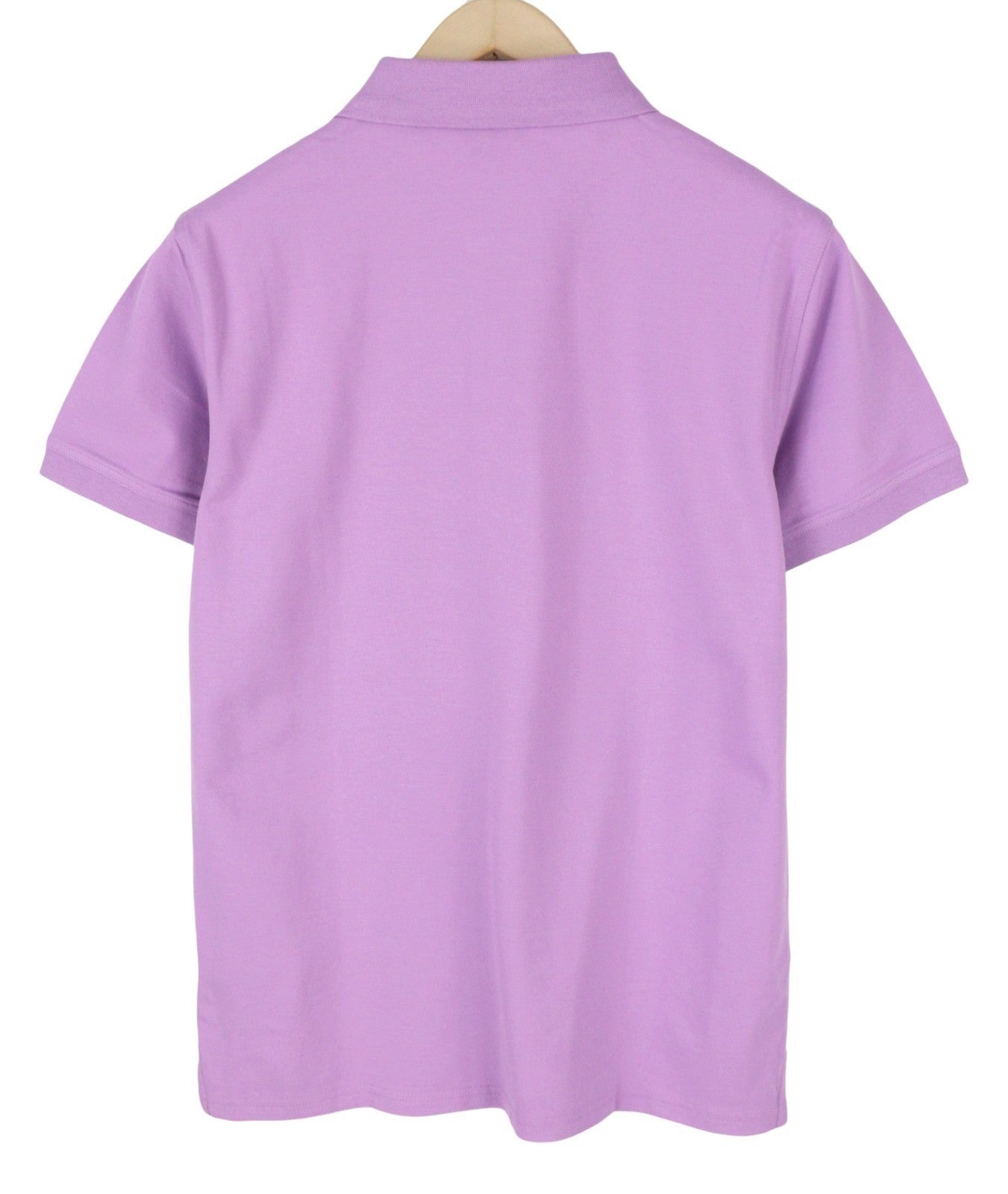 GANT Contrast Collar Pique SS Rugger Men T-Shirt M Orchid Lilac Polo Logo