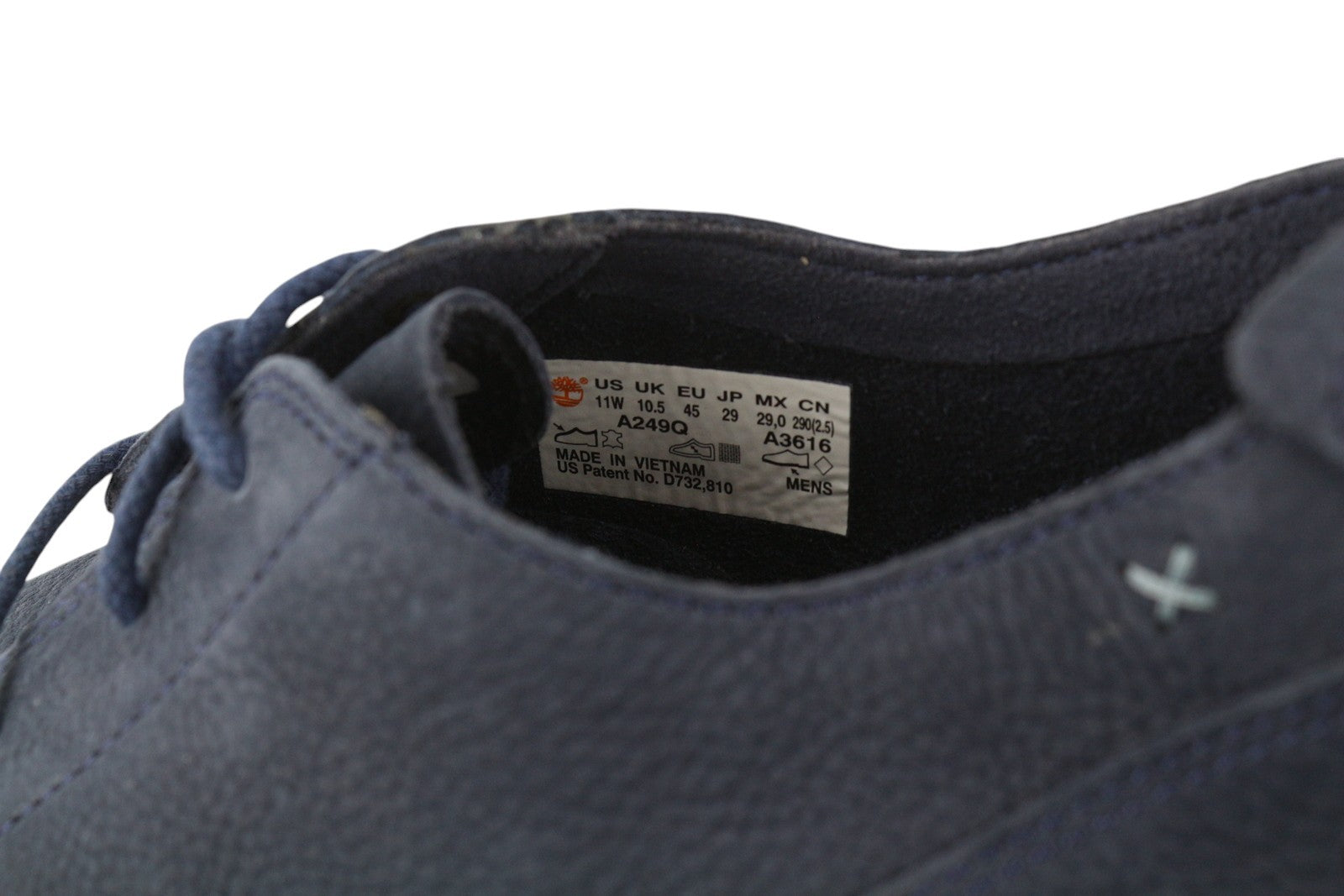 TIMBERLAND A249Q Men Shoes EU44/45 Blue Leather Sensorflex Everyday Wear