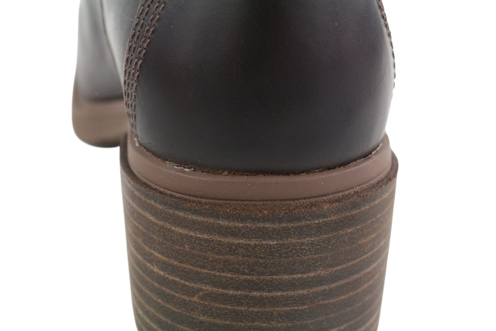 TIMBERLAND A25B3 Women Boots EU37/38 Brown Leather Heeled Mirror Fit