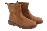 TIMBERLAND A28N5 Boy Boots EU36/37 Brown Leather Defender Repellent Wear
