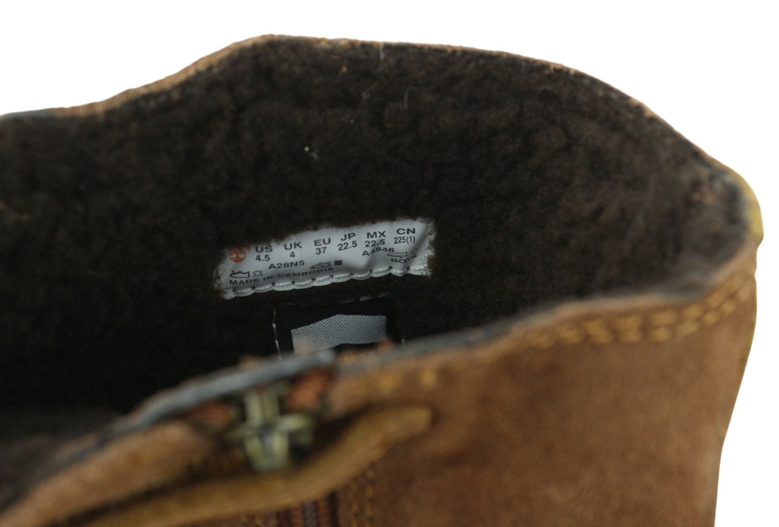 TIMBERLAND A28N5 Boy Boots EU36/37 Brown Leather Defender Repellent Wear