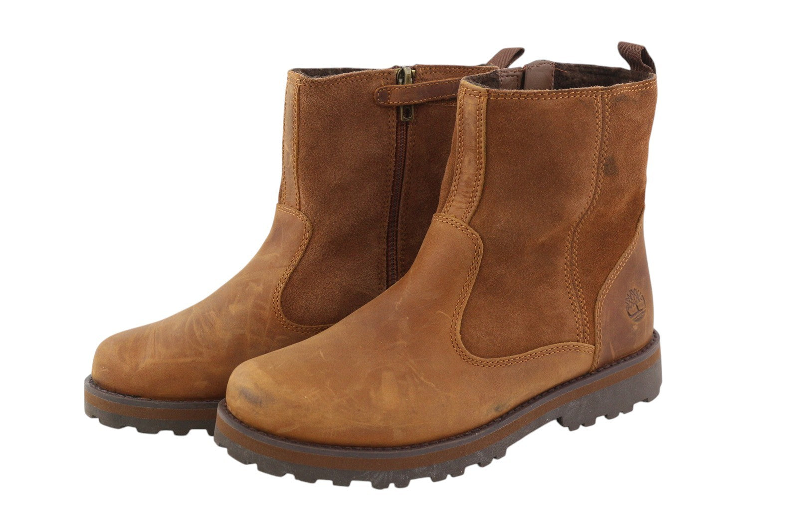 TIMBERLAND A28N5 Boy Boots EU36/37 Brown Leather Defender Repellent Wear