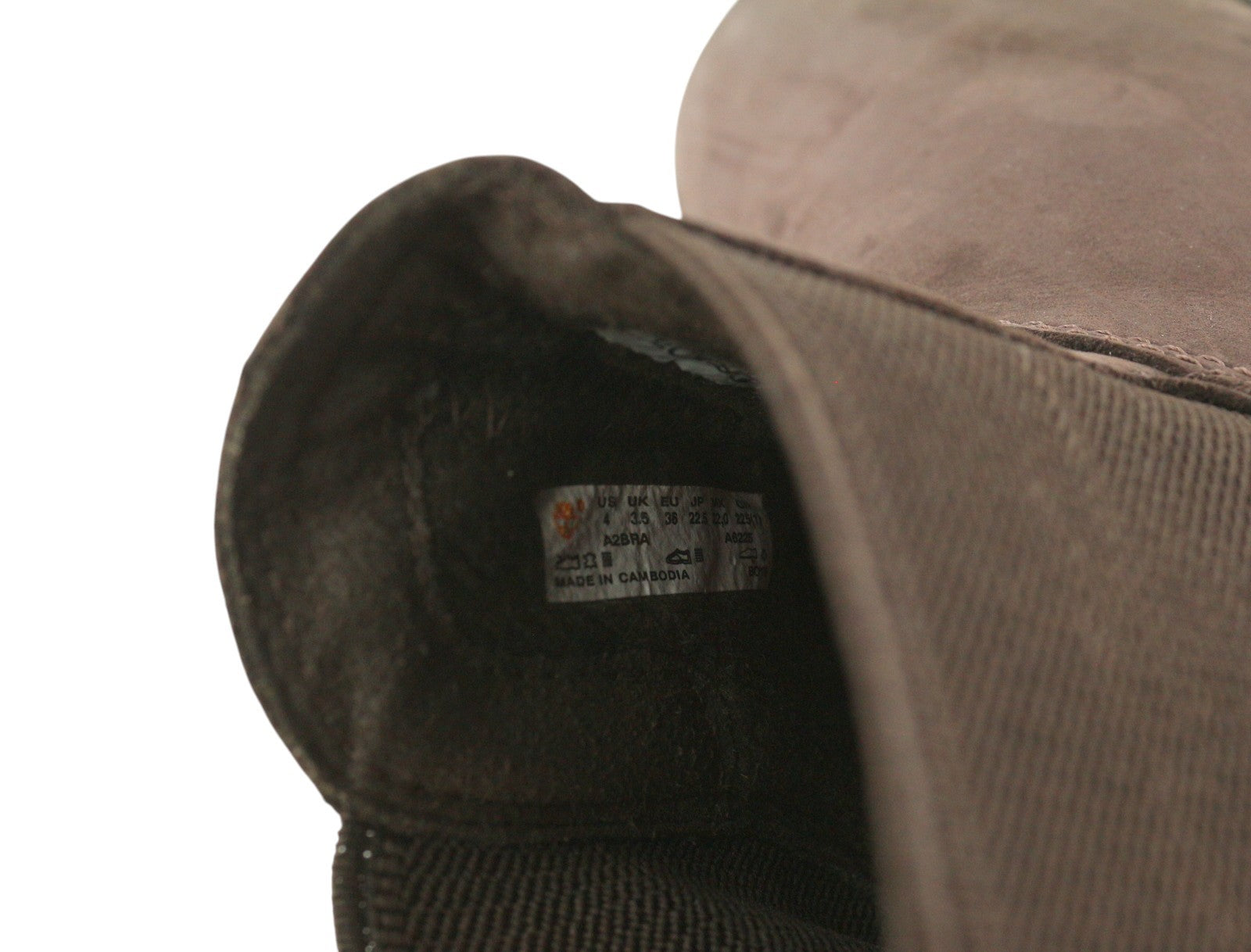 TIMBERLAND A2BRA Boy Boots EU36/37 Brown Leather Almond Toe Ankle Fit