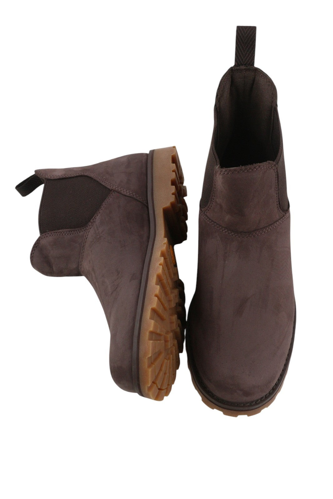 TIMBERLAND A2BRA Boy Boots EU36/37 Brown Leather Almond Toe Ankle Fit