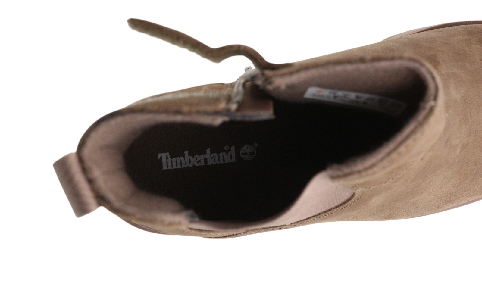 TIMBERLAND A2HHR Boy Boots EU37/38 Brown Leather Zip Almond Toe Design