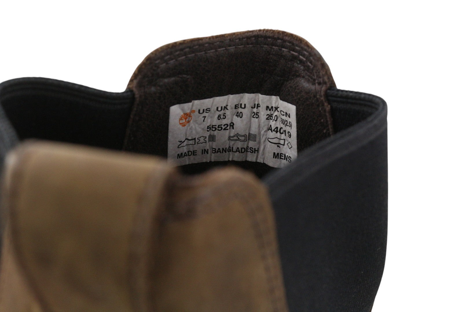 TIMBERLAND 5552R Men Boots EU40/41 Brown Leather Aged Look Ankle Style