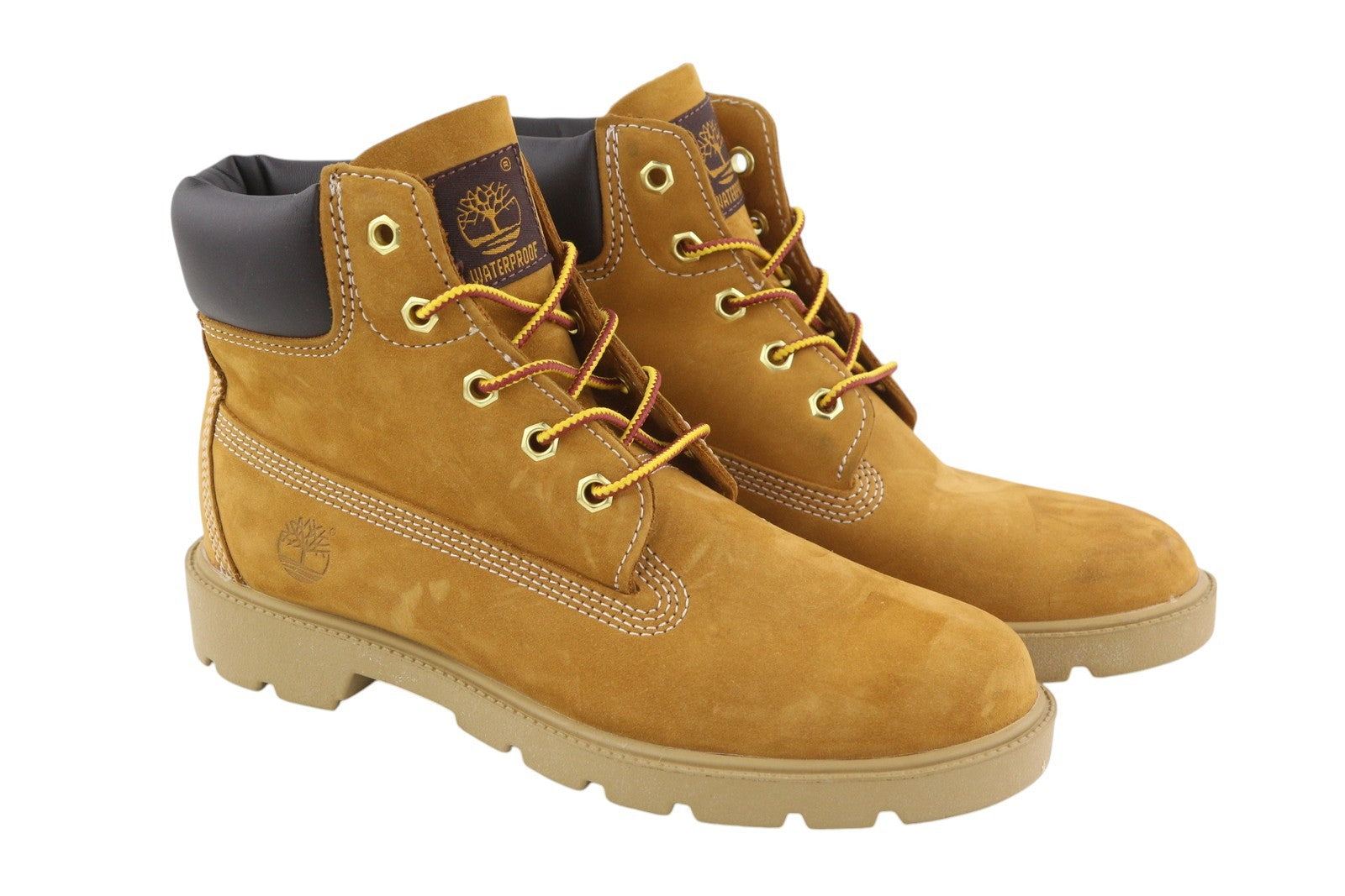 TIMBERLAND 10960 Junior Boots EU36/37 Brown Leather Waterproof Laced