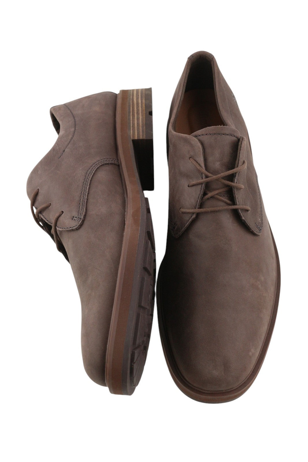 TIMBERLAND A29U8 Men Shoes EU44.5/45 Brown Leather Almond Toe Lace Up