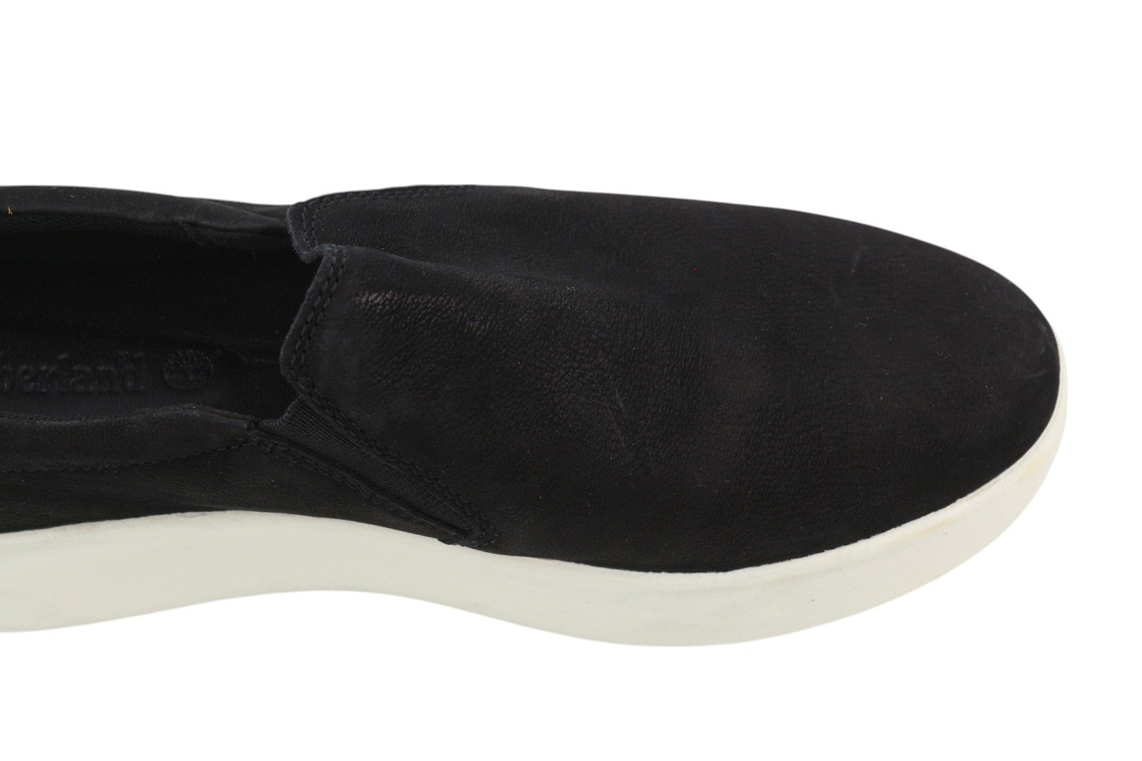 TIMBERLAND A1M97 Women Shoes EU38/38.5 Black Pull On Leather Casual Fit