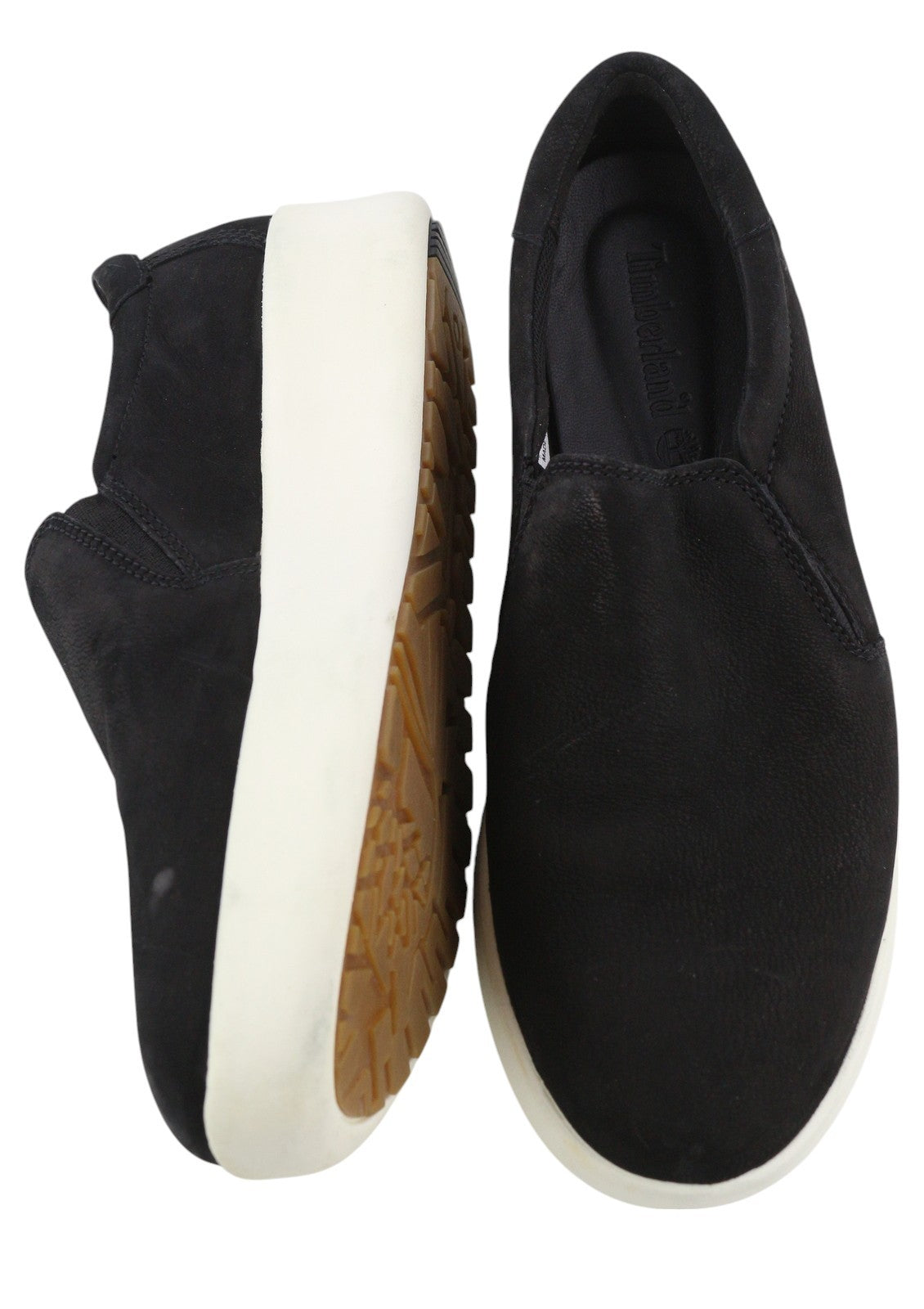 TIMBERLAND A1M97 Women Shoes EU38/38.5 Black Pull On Leather Casual Fit