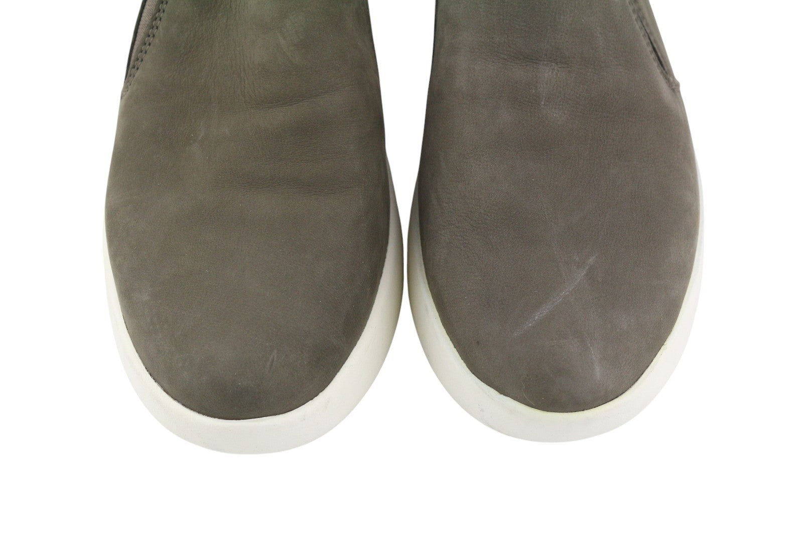 TIMBERLAND A1M9T Women Shoes EU40/41 Grey Pull On Leather Almond Toe