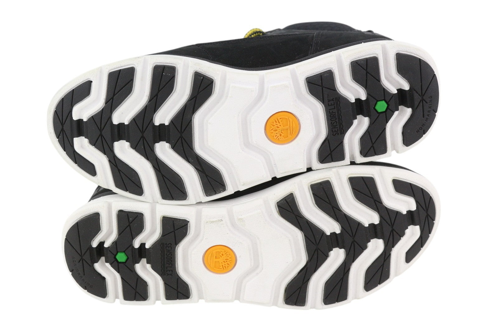 TIMBERLAND A2C3J Boy Boots EU32/33 Black Leather Lace Up ReBOTL Pattern