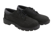 TIMBERLAND A1KN9 Boy Shoes EU31/32 Black Leather Ortholite Low Top Laced