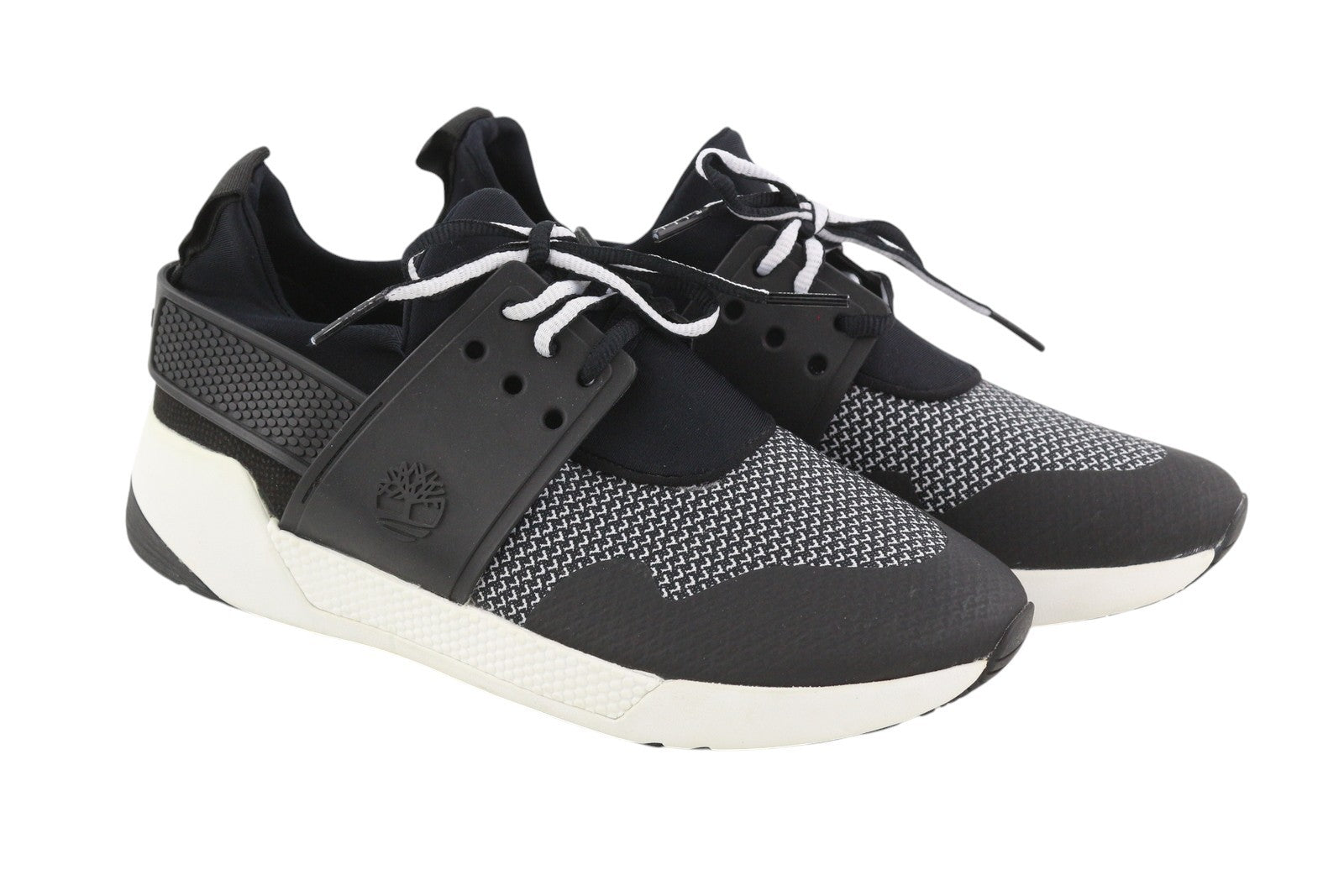 TIMBERLAND A1UJW Women Sneakers EU38/38.5 Black Lace Up Almond Toe Low