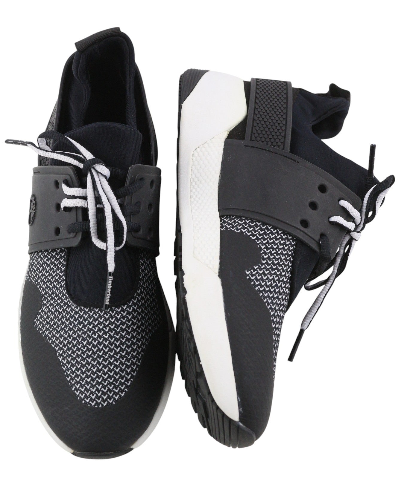 TIMBERLAND A1UJW Women Sneakers EU38/38.5 Black Lace Up Almond Toe Low