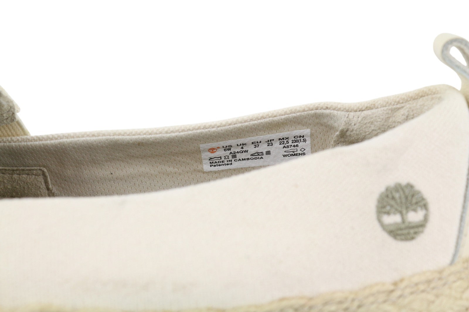 TIMBERLAND A24QW Women Shoes EU36/37 White Slip On Earthkeepers