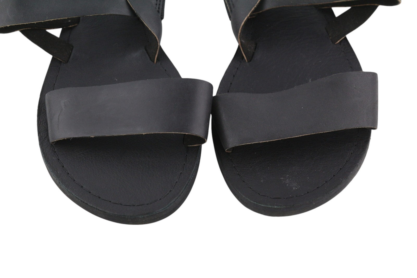 TIMBERLAND A1JFA Women Sandals EU39/39.5 Black Leather Buckle Open Toe