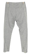 Grey Polyester Leggings