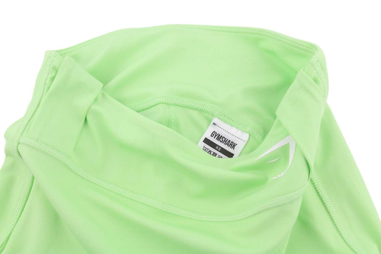 GYMSHARK B2A8N Women Leggings XS Green High Waist Pockets Sport Stretch