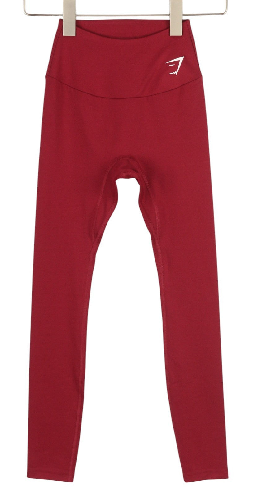 GYMSHARK B1A1T Women Leggings XS Red Stretch High Waist Sport Casual Logo