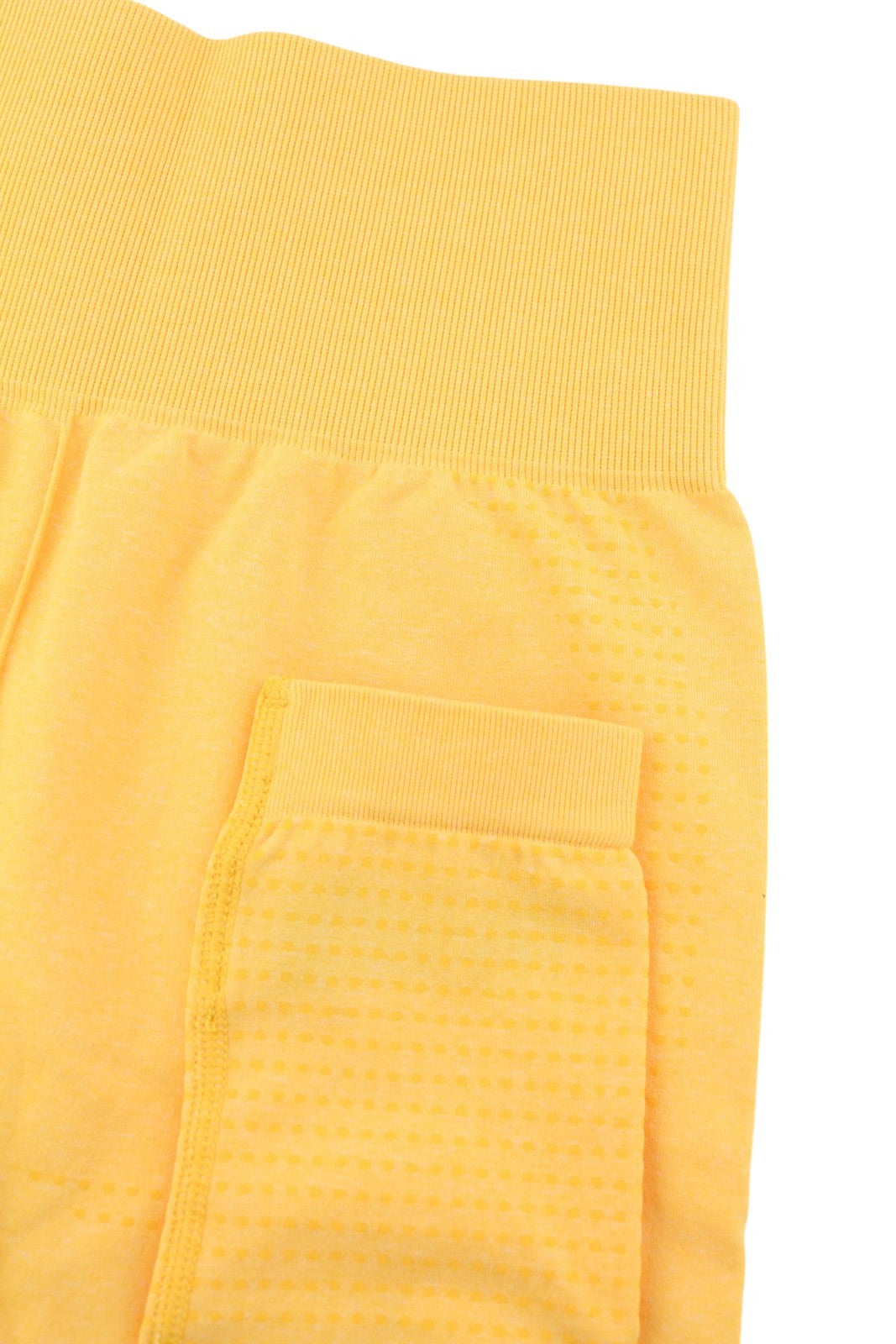 GYMSHARK Vital Women Leggings XS Yellow Seamless Stretch High Waist Fit