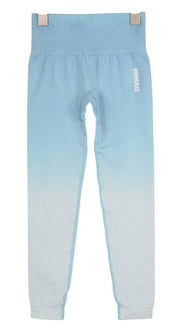 GYMSHARK Adapt Women Leggings XS Blue Ombre Seamless High Waist Sports