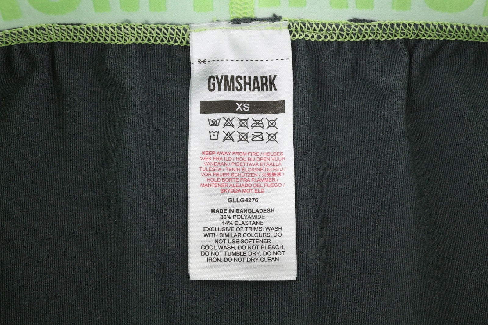 GYMSHARK GLLG4276 Women Leggings XS Grey Seamless Cropped Low Waist Stretch