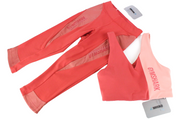 GYMSHARK Women`S Set XS Pink Sports Bra & Cropped Leggings Stretch 2 Pc  Gim