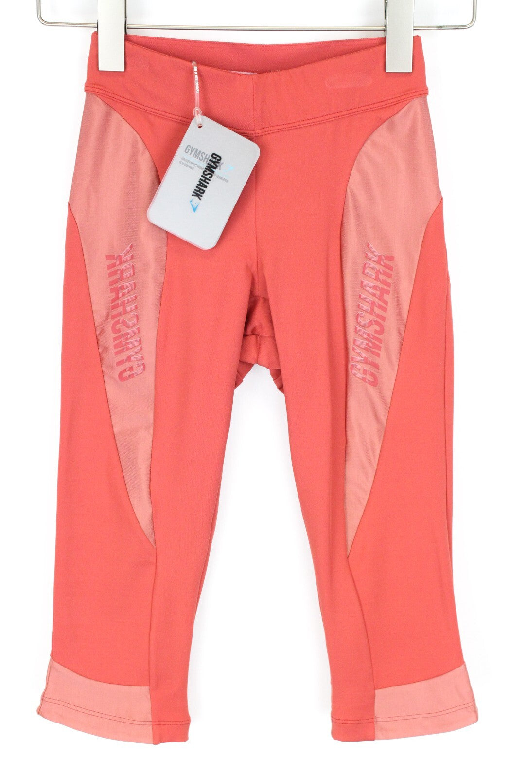 GYMSHARK Women`S Set XS Pink Sports Bra & Cropped Leggings Stretch 2 Pc  Gim
