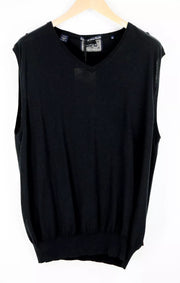 SCOTCH & SODA XL Knit Vest Men Navy Cotton V-Neck Ams Couture Style